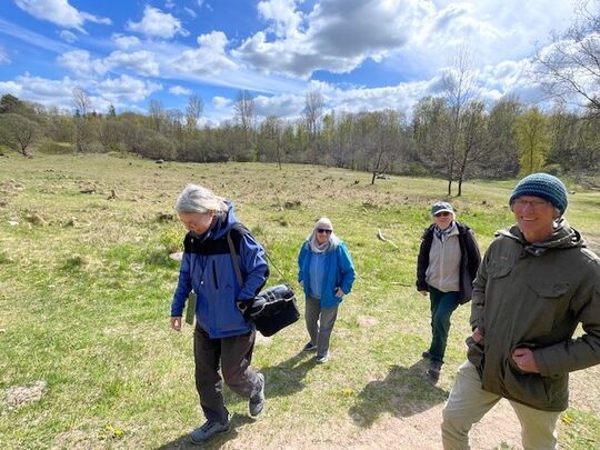 Menschen, die wandern.