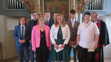 Gruppenfoto der KonfirmandenInnen aus Böklund