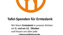 Tafel-Spenden für Erntedank