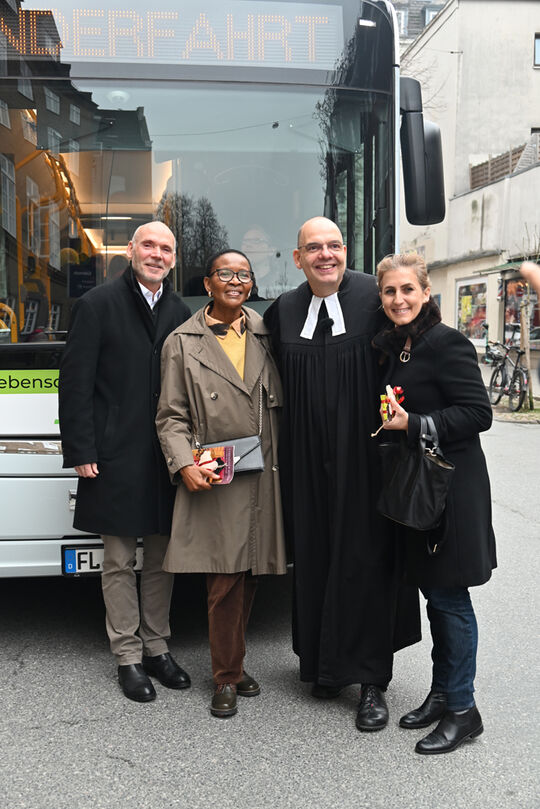 Gottesdienst im Bus