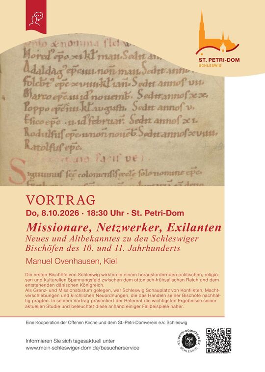 Plakat zum Vortrag