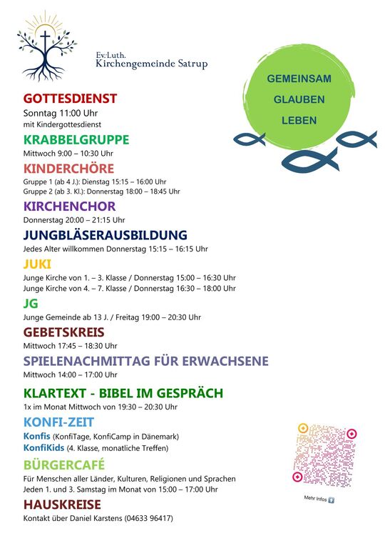 Flyer Gruppen und Angebote