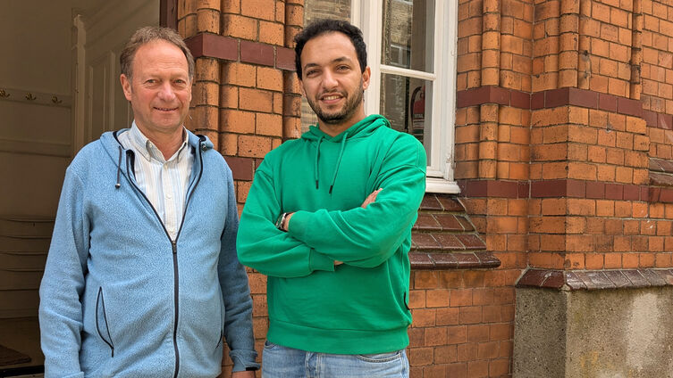 Ingo Gutzmann (li.) und Hazem Al Fadous (re.)