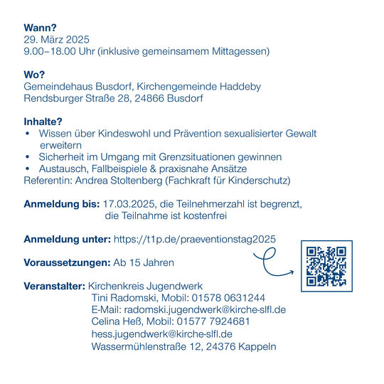 Rückseite des Flyers