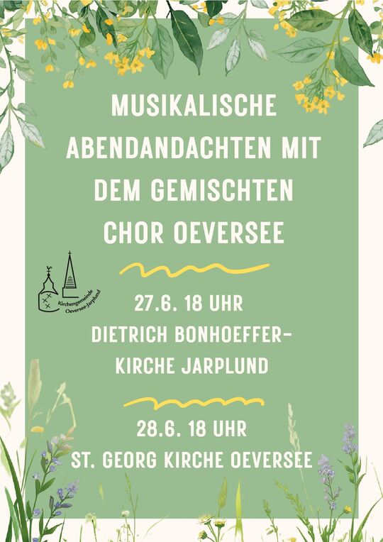 Plakat Musikalische Abendandacht