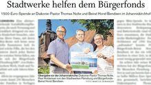 Flensburger Stadtwerke helfen dem Bürgerfonds