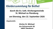 Kleidersammlung für Bethel am 22. September 2026