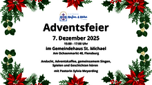 Adventsfeier des Pfarrsprengels - 7. Dezember 15 Uhr