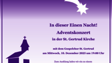 Adventskonzert - In dieser Einen Nacht!