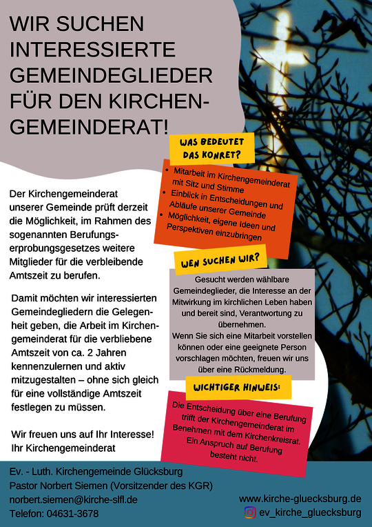 Berufung in den Kirchengemeinderat