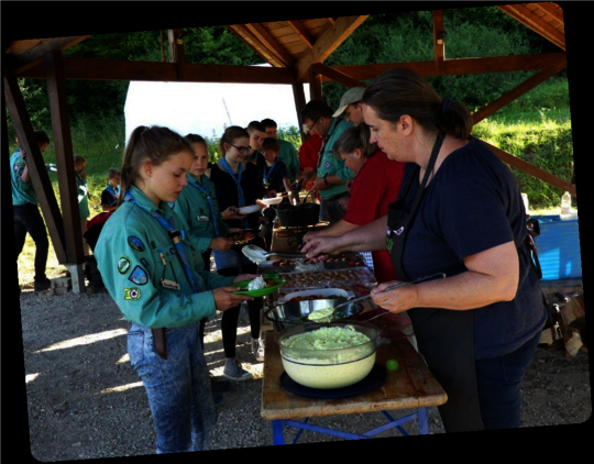 Die Pfadfinder im Sommerlager
