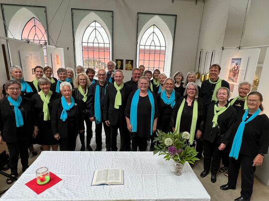 Der Chor im Industriemuseum Kupfermühle