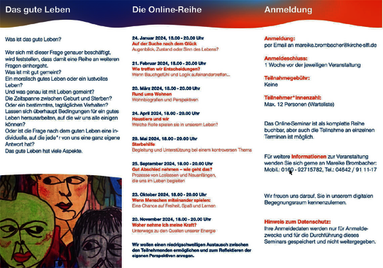 Flyer Das gute Leben