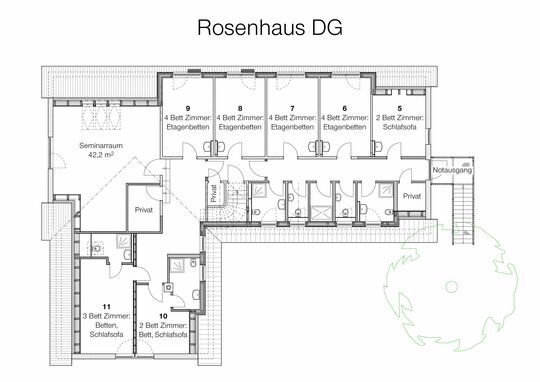 Grundriss Rosenhaus DG
