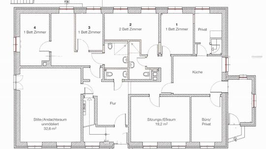 Grundriss Altes Pastorat EG