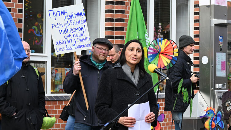 Pröpstin Rebecca Lenz war eine der Redner*innen (Foto: Ahrens)