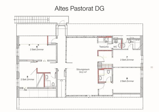 Grundriss Altes Pastorat DG