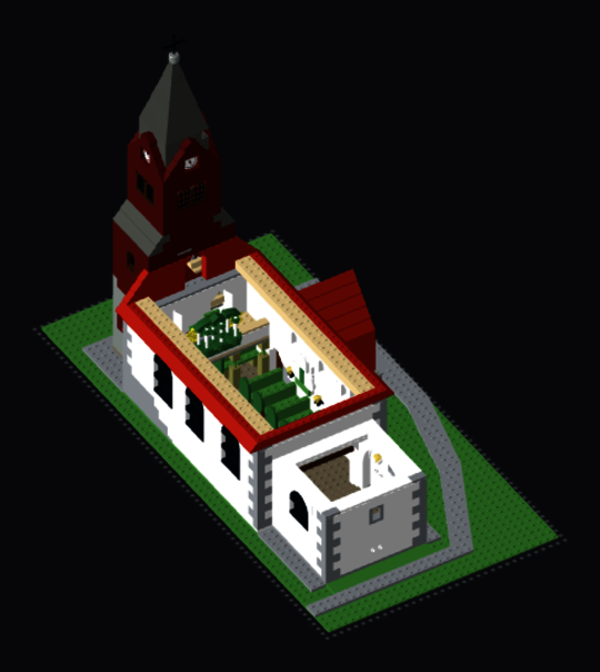 Kirchenmodell Lego 2