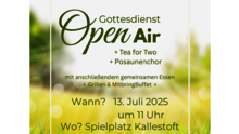 Gottesdienst Open Air in Kallestoft am 13. Juli 25