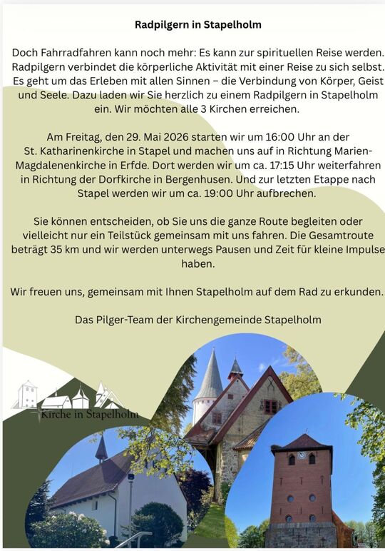 Radpilgern Stapelholm Text