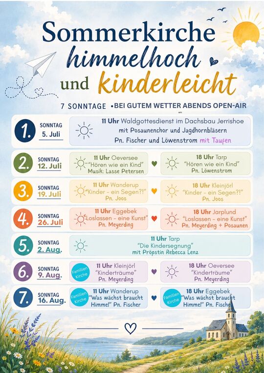 Plakat Sommerkirche 2026