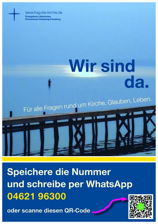 Plakat "Wir sind da"