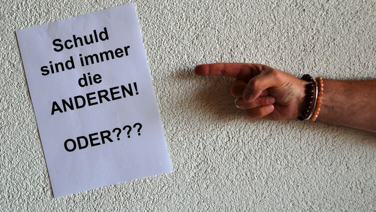 Schuld immer anderen