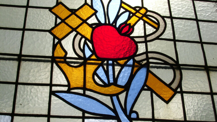Holmer Kapelle Fensterbild Johannes Pfeifer
