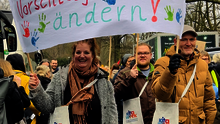 Über 1.000 Eltern, Kinder und Kitafachkräfte aus ganz Schleswig-Holstein beteiligten sich an Demo