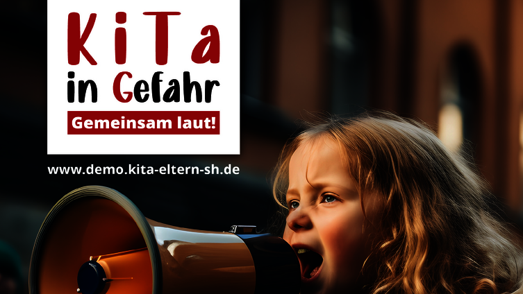 Foto: Aktion "KiTa in Gefahr - Gemeinsam laut!"